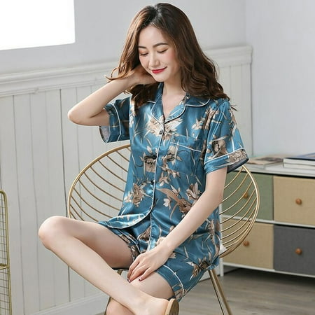 QWZNDZGR Summer Pajamas Sets Women Short Sleepwear Shorts Suit Faux Stain Sexy Black Ladies Large Size Casual Luxury Cardigan Homewear PJ
QWZNDZGR Summer Pajamas Sets Women Short Sleepwear Shorts Suit Faux Stain Sexy Black Ladies Large Size Casual Luxury Cardigan Homewear PJ