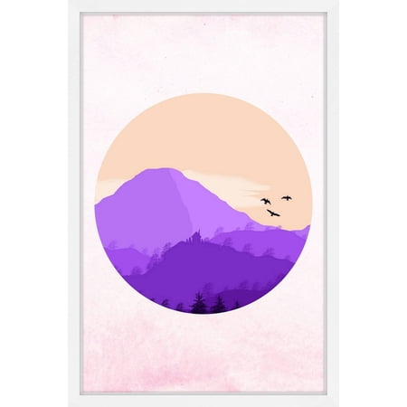 Marmont Hill "Purple Mountain" Framed Painting Print
