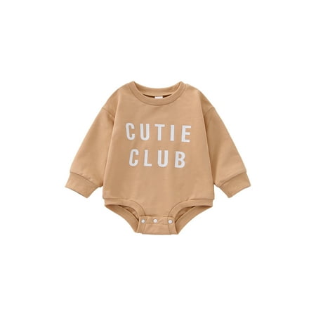 MissiMae Baby Boys Girls Romper Long Sleeve Crew Neck Letters Print Fall Bodysuit for Casual Daily
MissiMae Baby Boys Girls Romper Long Sleeve Crew Neck Letters Print Fall Bodysuit for Casual Daily