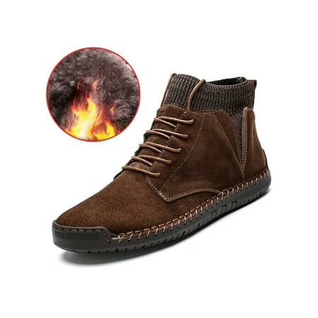 Woobling Men Leather Boot Faux Suede Ankle Boots Casual Booties Work Winter Shoes Non Slip Bootie Lace Up Comfortable Brown with Warm Lined 8.5
Woobling Men Leather Boot Faux Suede Ankle Boots Casual Booties Work Winter Shoes Non Slip Bootie Lace Up Comfortable Brown with Warm Lined 8.5