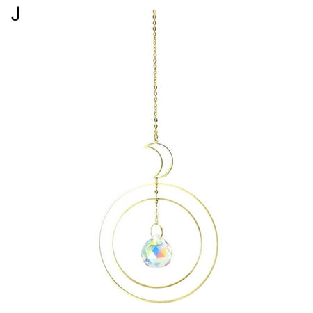 Ayyufe Pendant; Artificial Crystal Pendant Nice-looking Handmade Attractive Wind Chime Star Moon Sun Catcher Hanging Pendant for Household
Ayyufe Pendant; Artificial Crystal Pendant Nice-looking Handmade Attractive Wind Chime Star Moon Sun Catcher Hanging Pendant for Household