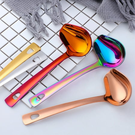 GXSR Stainless Steel Soup Ladle Stainless Steel Long Plastic Handle Soup Oil Separator Scoop Kitchen Colander Filtering Grease Spoon
GXSR Stainless Steel Soup Ladle Stainless Steel Long Plastic Handle Soup Oil Separator Scoop Kitchen Colander Filtering Grease Spoon