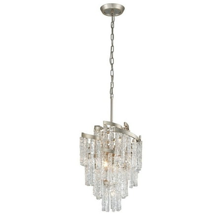 Corbett Lighting - Mont Blanc - Seven Light Chandelier Modern Silver Leaf