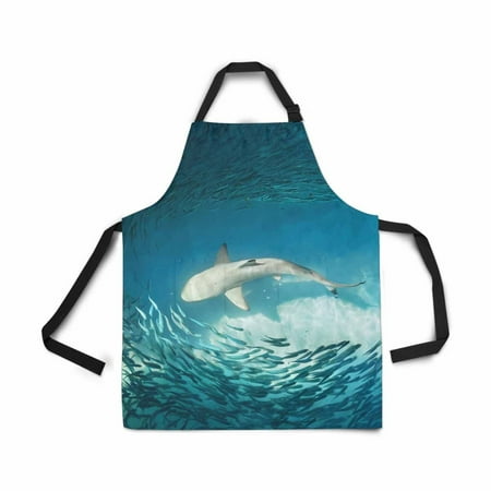 ASHLEIGH Shark and Small Fishes in Ocean Nature Adjustable Bib Apron for Women Men Girls Chef with Pockets Novelty Kitchen Apron for Cooking Baking Gardening Pet Grooming Cleaning
ASHLEIGH Shark and Small Fishes in Ocean Nature Adjustable Bib Apron for Women Men Girls Chef with Pockets Novelty Kitchen Apron for Cooking Baking Gardening Pet Grooming Cleaning