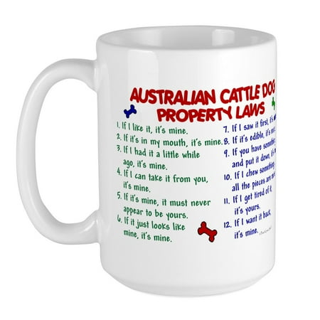 CafePress - Australian Cattle Dog Property Laws 2 Large Mug - 15 oz Ceramic Large Mug
CafePress - Australian Cattle Dog Property Laws 2 Large Mug - 15 oz Ceramic Large Mug