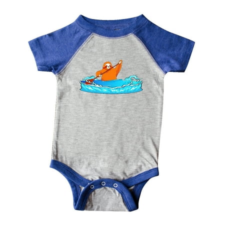 Inktastic Kayaking Sloth Kayak Gift Baby Boy or Baby Girl Bodysuit