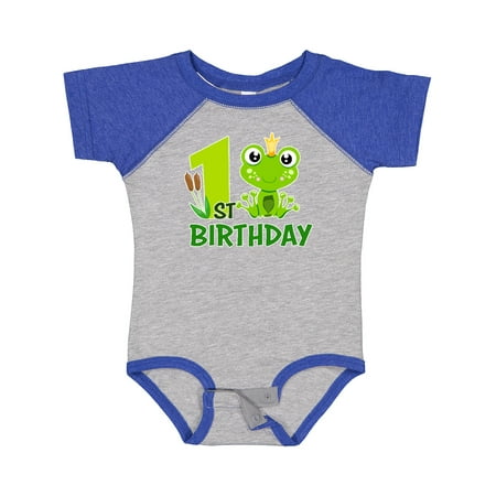 Inktastic 1st Birthday Prince Frog Gift Baby Boy Bodysuit