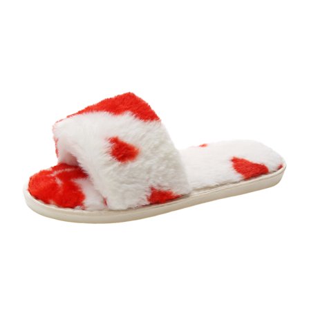 Slippers for Women Women S Fashion Color Matching Warm Plush Indoor Plush Casual Cotton Slippers Womens Slippers Furry Red 37
Slippers for Women Women S Fashion Color Matching Warm Plush Indoor Plush Casual Cotton Slippers Womens Slippers Furry Red 37