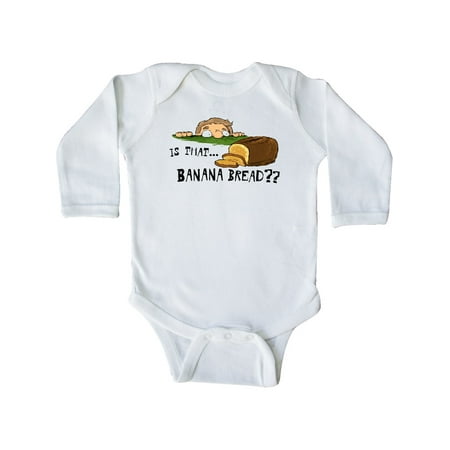 Inktastic Is That Banana Bread Gift Baby Boy or Baby Girl Long Sleeve Bodysuit