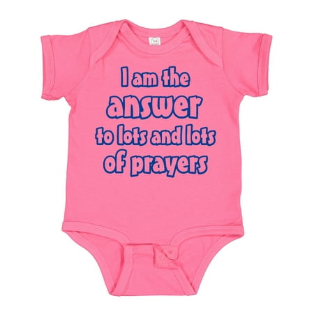 Inktastic I Am the Answer to Lots and Lots of Prayers Gift Baby Boy or Baby Girl Bodysuit
Inktastic I Am the Answer to Lots and Lots of Prayers Gift Baby Boy or Baby Girl Bodysuit