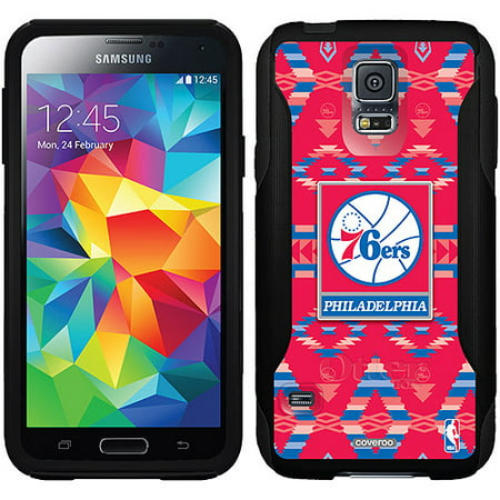 Philadelphia 76ers Tribal Print Design on OtterBox Commuter Series Case for Samsung Galaxy S5
