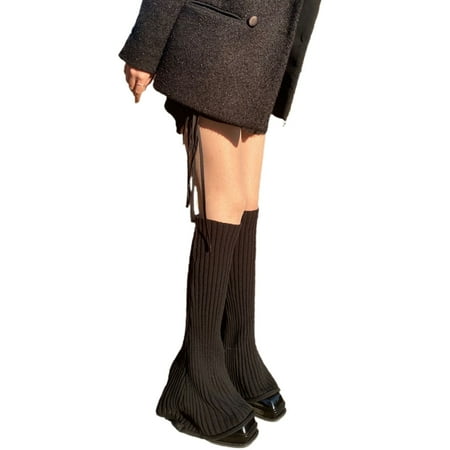 Women Cable Knitted Thigh High Boot Socks Over the Knee Leg Warmer Extra Long Warm Stocking Wool Socks