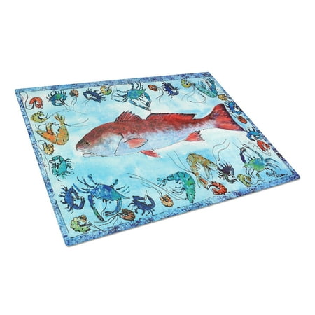 Carolines Treasures 8087LCB Red Fish Glass Cutting Board Large 12H x 16W multicolor
Carolines Treasures 8087LCB Red Fish Glass Cutting Board Large 12H x 16W multicolor