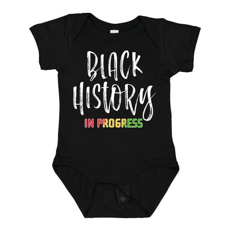 Inktastic Black History in Progress Gift Baby Boy or Baby Girl Bodysuit