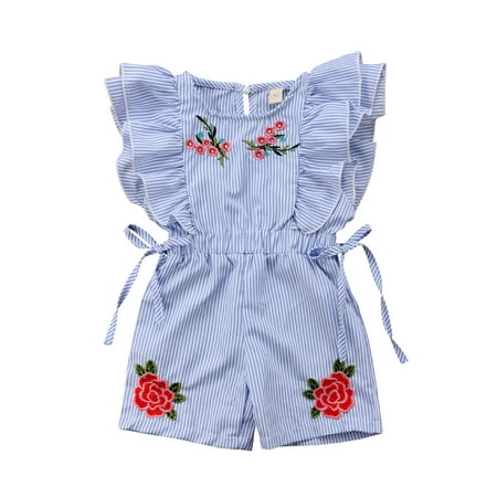 Dewadbow Toddler Kids Baby Girls Flower Stripe Ruffle Romper Clothes 0-5 Years
Dewadbow Toddler Kids Baby Girls Flower Stripe Ruffle Romper Clothes 0-5 Years
