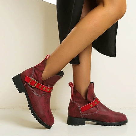 Ankle Boots Women Shoes Boots Autumn And Winter New Round Head Low Heel Short Boots And Bare Boots Women Boots
Ankle Boots Women Shoes Boots Autumn And Winter New Round Head Low Heel Short Boots And Bare Boots Women Boots