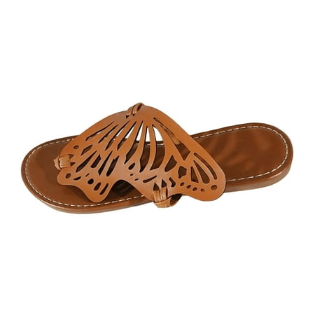 Youmylove Women Slide Slippers Fashion Summer Solid Color Leather Cutout Butterfly Clip Toe Flat Bottom Slippers Comfort Cozy Leisure Daily Walking
Youmylove Women Slide Slippers Fashion Summer Solid Color Leather Cutout Butterfly Clip Toe Flat Bottom Slippers Comfort Cozy Leisure Daily Walking