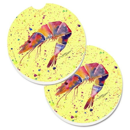 Shrimp Set of 2 Cup Holder Car Coaster