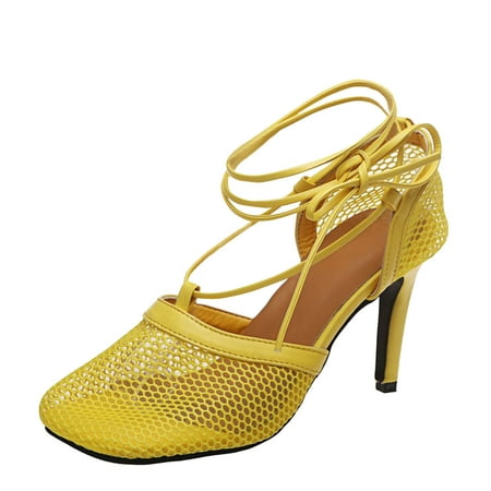 nsendm Women High Boots Low Heel High Sandals Fashion Heels Breathable Women s Mesh Strap Womens Shoes High Heel Yellow 6.5
nsendm Women High Boots Low Heel High Sandals Fashion Heels Breathable Women s Mesh Strap Womens Shoes High Heel Yellow 6.5