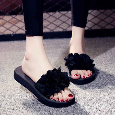 EQWLJWE Women s Flower Outdoor Fashion Leisure Beach Wedge Slip On Slippers Shoes Women s Slippers Holiday Clearance 
EQWLJWE Women s Flower Outdoor Fashion Leisure Beach Wedge Slip On Slippers Shoes Women s Slippers Holiday Clearance