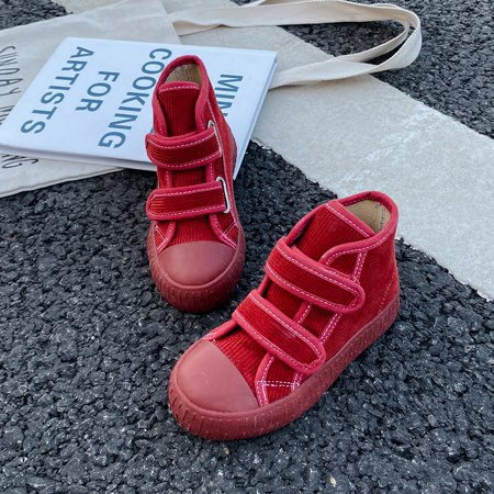 Girls Soft-soled Anti-slip High-top Corduroy Sneakers Shoes 
Girls Soft-soled Anti-slip High-top Corduroy Sneakers Shoes