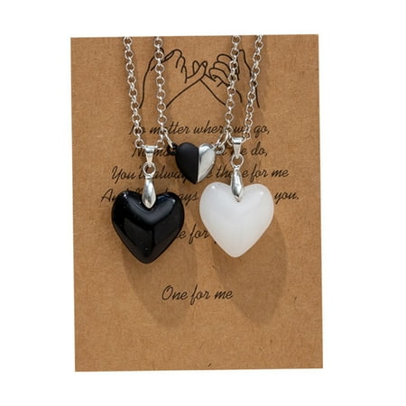 Sardfxul 2Pcs/Set Crystal Heart Pendant Couple Magnetic Necklaces Natural Stone Necklace
Sardfxul 2Pcs/Set Crystal Heart Pendant Couple Magnetic Necklaces Natural Stone Necklace