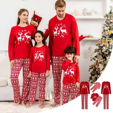 YYDGH Family Matching Christmas Pajamas Set Holiday Elk Reindeer Sleepwear Xmas PJS Set for Couples and Kids
YYDGH Family Matching Christmas Pajamas Set Holiday Elk Reindeer Sleepwear Xmas PJS Set for Couples and Kids
