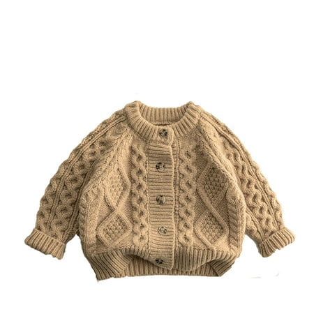 MIASHUI Toddler Kids Cardigan Sweaters Girl Boy Solid Color Crew Neck Knitting Tops Khaki 12-24 Months
MIASHUI Toddler Kids Cardigan Sweaters Girl Boy Solid Color Crew Neck Knitting Tops Khaki 12-24 Months