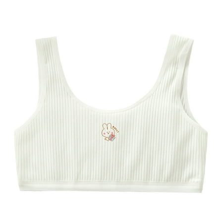 BESTYO Teens Young Girls Cotton Training Bra Cute Rabbit Printed Ribbed Sports Underwear Vest Double Layer Wirefree Solid Color Bralette Crop Top
BESTYO Teens Young Girls Cotton Training Bra Cute Rabbit Printed Ribbed Sports Underwear Vest Double Layer Wirefree Solid Color Bralette Crop Top