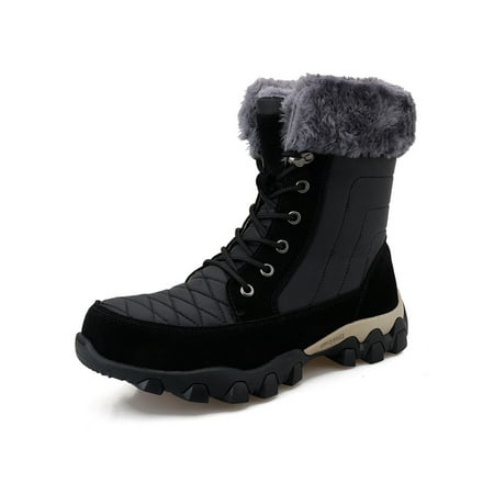 Ritualay Men Warm Booties Faux Fur Winter Boot Plush Lined Snow Boots Platform Slip Resistant Outdoor Shoes Casual Work Mid Calf Hiking Bootie Black 6.5
Ritualay Men Warm Booties Faux Fur Winter Boot Plush Lined Snow Boots Platform Slip Resistant Outdoor Shoes Casual Work Mid Calf Hiking Bootie Black 6.5