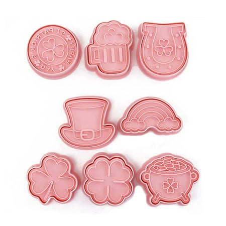 ✪ 8-Piece St. Patrick s Day Biscuit Mold Plastic Material Cookie Mold Push-type Cookie Cutters for Children Baking Cookie
✪ 8-Piece St. Patrick s Day Biscuit Mold Plastic Material Cookie Mold Push-type Cookie Cutters for Children Baking Cookie