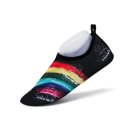 Tenmix Women Men Beach Shoe Quick Dry Water Shoes Barefoot Aqua Socks Surfing Sock Sneaker Unisex Lightweight Comfort Sneakers Black 7-7.5
Tenmix Women Men Beach Shoe Quick Dry Water Shoes Barefoot Aqua Socks Surfing Sock Sneaker Unisex Lightweight Comfort Sneakers Black 7-7.5