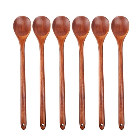 Wood Spoons for Cooking Set 13 inch Long Handle Wooden Mixing Spoons for Stirring Baking Serving 6 Pcs Kitchen Utensil
Wood Spoons for Cooking Set 13 inch Long Handle Wooden Mixing Spoons for Stirring Baking Serving 6 Pcs Kitchen Utensil