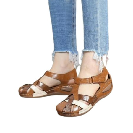 Xavaria Womens Wedge Heel Close Toe Hollow Out Sandals Retro Casual Comfort Summer Walking Shoes
Xavaria Womens Wedge Heel Close Toe Hollow Out Sandals Retro Casual Comfort Summer Walking Shoes