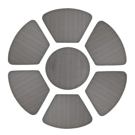 Decorative Placemats Set of 7 Wedge PVC Woven Place Mats Heat Resistant Non-Slip Table Mats for Round Table Set of 7 - 48*33cm / 19*13 inch round 13.8 inch
Decorative Placemats Set of 7 Wedge PVC Woven Place Mats Heat Resistant Non-Slip Table Mats for Round Table Set of 7 - 48*33cm / 19*13 inch round 13.8 inch