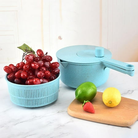 ELENXS Salad Spinner Manual Vegetables Leaf Lettuce Dryer Drainer Fruits Washing Draining Basket Kitchen Gadgets
ELENXS Salad Spinner Manual Vegetables Leaf Lettuce Dryer Drainer Fruits Washing Draining Basket Kitchen Gadgets