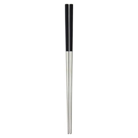 A Pair of 23CM Stainless Steel Plating Chopsticks Ultra Lightweight Square Anti-slip Chopsticks (Black and Silver)
A Pair of 23CM Stainless Steel Plating Chopsticks Ultra Lightweight Square Anti-slip Chopsticks (Black and Silver)
