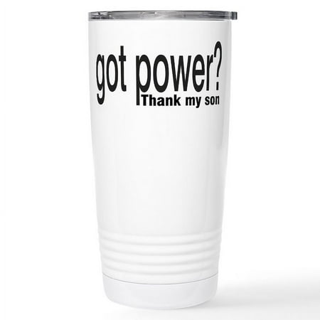 CafePress - Got Power Thank My Son Stainless Steel Travel Mug - Insulated Stainless Steel Travel Tumbler 20 oz.
CafePress - Got Power Thank My Son Stainless Steel Travel Mug - Insulated Stainless Steel Travel Tumbler 20 oz.