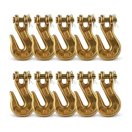 DC Cargo Mall G70 3/8 Chain Hook – Heavy Duty Clevis Grab Hook for 3/8 Inch Grade 70 Chain - for Trailer Truck Transport - 6 600 lbs 10-Pack
DC Cargo Mall G70 3/8 Chain Hook – Heavy Duty Clevis Grab Hook for 3/8 Inch Grade 70 Chain - for Trailer Truck Transport - 6 600 lbs 10-Pack
