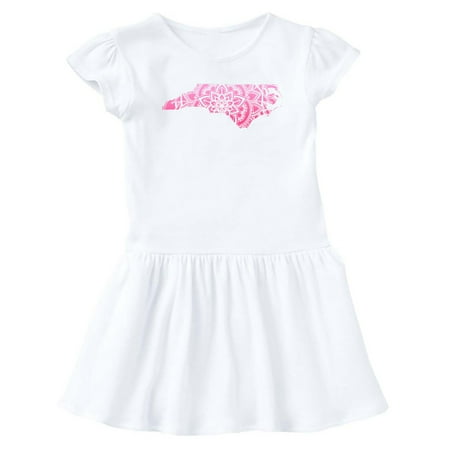Inktastic North Carolina Silhouette Mandala Gift Baby Girl Dress