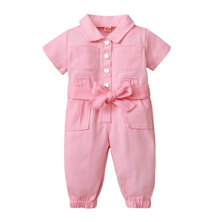 AIMAOMI Sleeve Jumpsuit Short Girls Clothes Toddler Solid Pockets Romper Baby Girls Romper&Jumpsuit H
AIMAOMI Sleeve Jumpsuit Short Girls Clothes Toddler Solid Pockets Romper Baby Girls Romper&Jumpsuit H