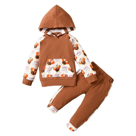 Sunisery Kids Baby Boys Girls Thanksgiving Day Clothes Sets Cartoon Print Hooded Pullover with Pocket Pants Khaki 12-18 Months
Sunisery Kids Baby Boys Girls Thanksgiving Day Clothes Sets Cartoon Print Hooded Pullover with Pocket Pants Khaki 12-18 Months