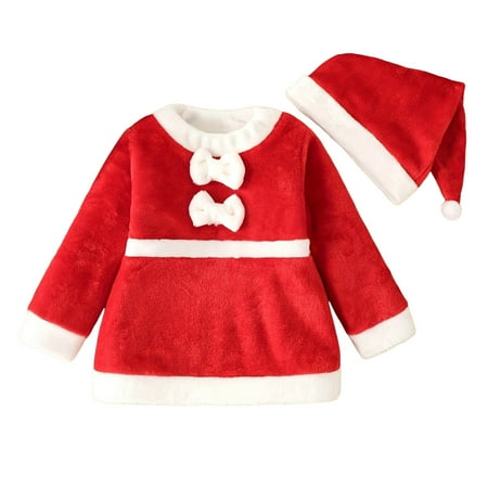 OAUP Outfit Sets Childrens Girls Christmas Outfit Sets Long Sleeve Short Velvet Patchwork Dress Hat Set Autumn Winter Thermal Casual Trendy Outfit
OAUP Outfit Sets Childrens Girls Christmas Outfit Sets Long Sleeve Short Velvet Patchwork Dress Hat Set Autumn Winter Thermal Casual Trendy Outfit