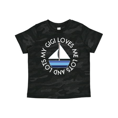 Inktastic My Gigi Loves Me Sailboat Boys Sailing Gift Toddler Boy Girl T-Shirt