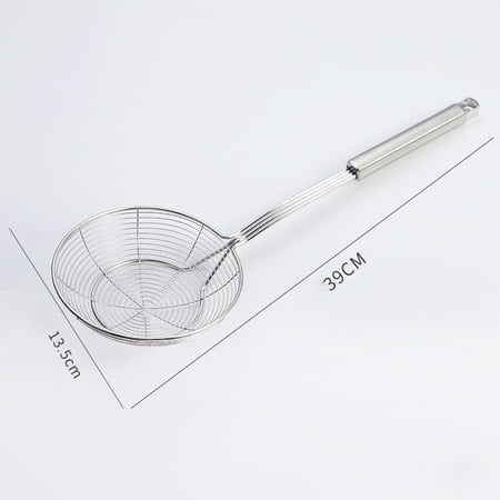 HEVIRGO Noodle Strainer Colander Filtering Extended Thick Handle Practical Fine Mesh Design Noodles Dumplings Filter Colander
HEVIRGO Noodle Strainer Colander Filtering Extended Thick Handle Practical Fine Mesh Design Noodles Dumplings Filter Colander