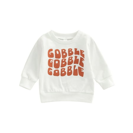Newborn Baby Boy Girl Thanksgiving Clothes Gobble Letter Long Sleeve Crewneck Sweatshirt Kids Fall Winter Outfit
Newborn Baby Boy Girl Thanksgiving Clothes Gobble Letter Long Sleeve Crewneck Sweatshirt Kids Fall Winter Outfit