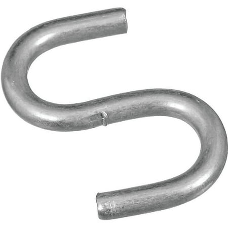 3Pc National 3/4 In. Zinc Heavy Open S Hook (8 Ct.)