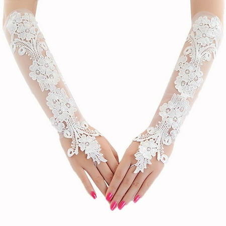 ZPAQI Sweet Embroidery Floral Lace Long Gloves Sheer Mesh Wedding Bridal Prom Mittens
ZPAQI Sweet Embroidery Floral Lace Long Gloves Sheer Mesh Wedding Bridal Prom Mittens