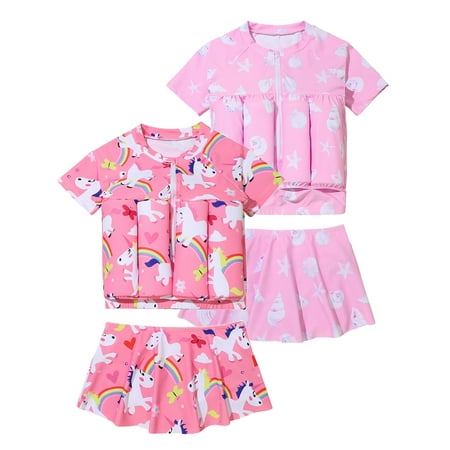 0-6T Toddler Baby Girls Float Buoyancy Swimsuit Rashguard with Bottom Skirt UPF+ 50
0-6T Toddler Baby Girls Float Buoyancy Swimsuit Rashguard with Bottom Skirt UPF+ 50
