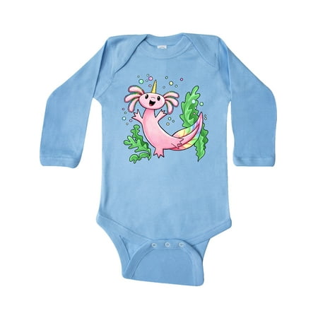 Inktastic Axolotl Unicorn with Rainbow Tail Bubbles and Seaweed. Gift Baby Boy or Baby Girl Long Sleeve Bodysuit
Inktastic Axolotl Unicorn with Rainbow Tail Bubbles and Seaweed. Gift Baby Boy or Baby Girl Long Sleeve Bodysuit